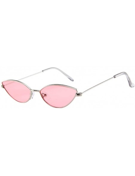 Cat Eye Sunglasses Metallic Streamline Colorful - F - CA199SENOO9 $8.92