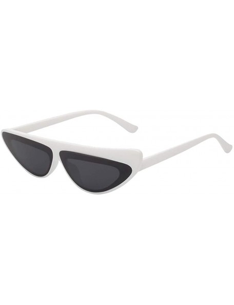 Sport Women's Men's Sunglasses Retro Sports Cat Eye Polarized Plastic Frame Glasses - Multicolor-b - CZ18ONGN56R $8.80