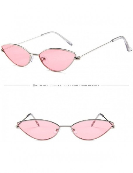 Cat Eye Sunglasses Metallic Streamline Colorful - F - CA199SENOO9 $8.92