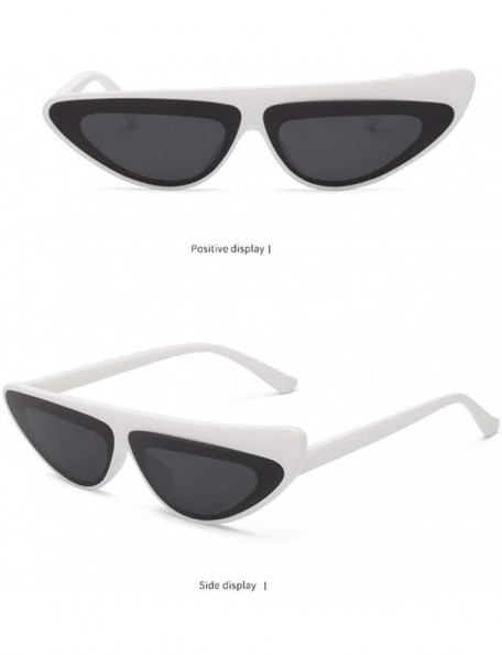 Sport Women's Men's Sunglasses Retro Sports Cat Eye Polarized Plastic Frame Glasses - Multicolor-b - CZ18ONGN56R $8.80