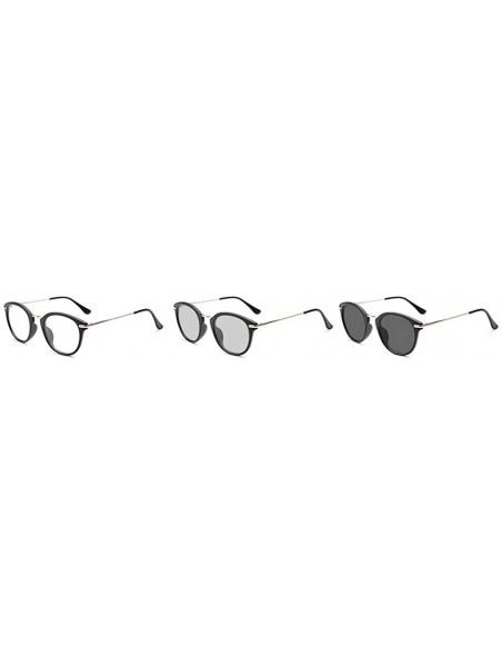 Round new literary round frame retro ladies Sun photochromic brand designer glasses frame - CK18XSLIKDS $16.99