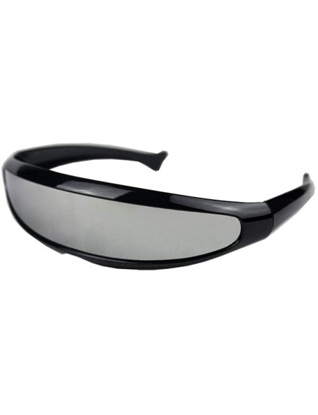 Sport Women Man Sunglasses Outdoor Fishtail Uni-lens Riding Cycling Glasses Eyewear - B - C418O963QOS $7.93