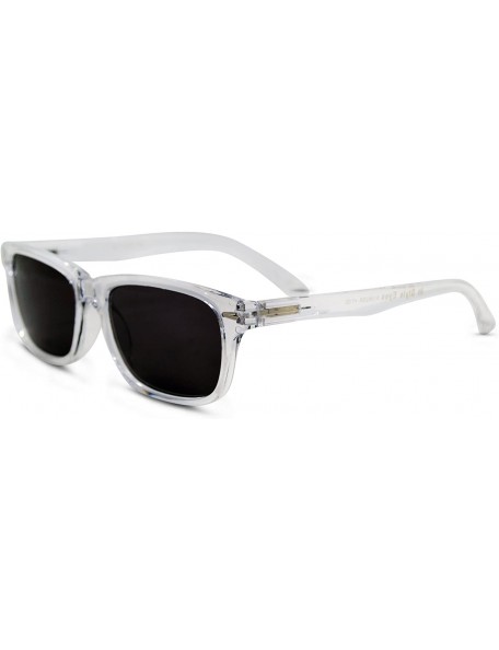 Rectangular Seymore Retro Reading Sunglasses - NOT Bifocals - Clear - CE17XWNDK86 $27.95