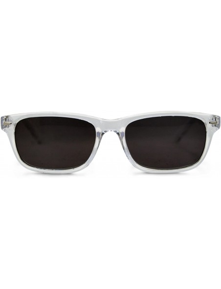 Rectangular Seymore Retro Reading Sunglasses - NOT Bifocals - Clear - CE17XWNDK86 $27.95