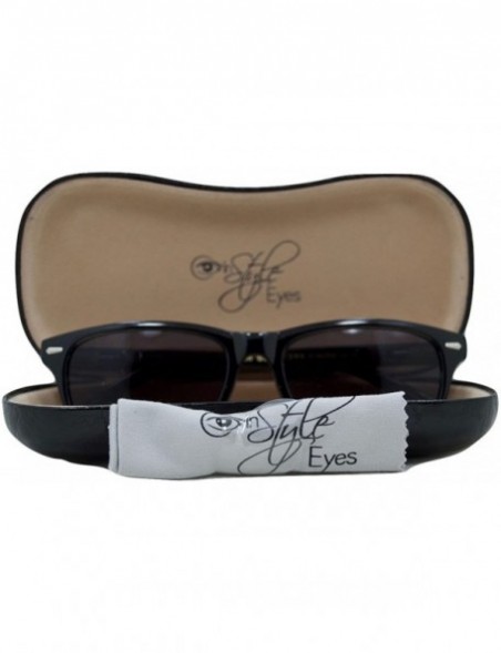 Rectangular Seymore Retro Reading Sunglasses - NOT Bifocals - Clear - CE17XWNDK86 $27.95