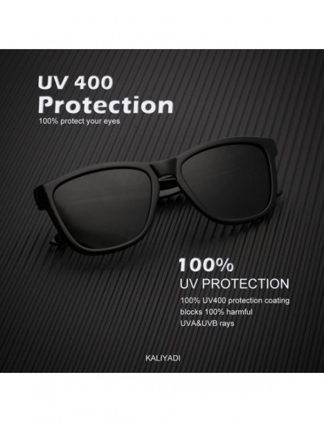 Wayfarer Unisex Polarized Retro Classic Trendy Stylish Sunglasses for Men Women Driving Sun glasses 100% UV Blocking - CH18G0...