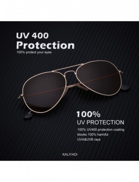 Wayfarer Classic Aviator Sunglasses for Men Women Driving Sun glasses Polarized Lens 100% UV Blocking - CB18YDQD04M $18.06
