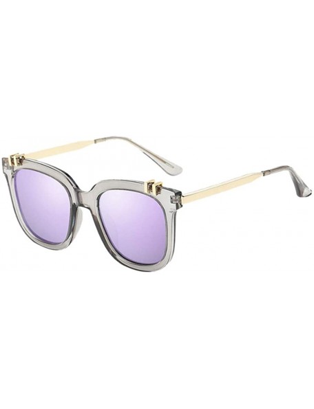 Semi-rimless Polarized Sunglasses protection Lightweight Mirrored - A - C1190RC3SSS $8.79