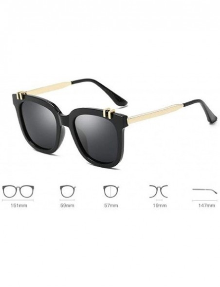 Semi-rimless Polarized Sunglasses protection Lightweight Mirrored - A - C1190RC3SSS $8.79