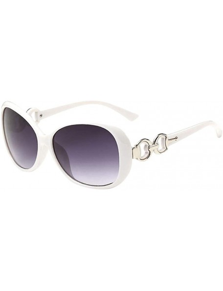 Oversized Fashion Women Men Sunglasses Fashion Double Ring Decoration Shades Sunglasses Integrated UV Glasses - D - C518SQA2K...