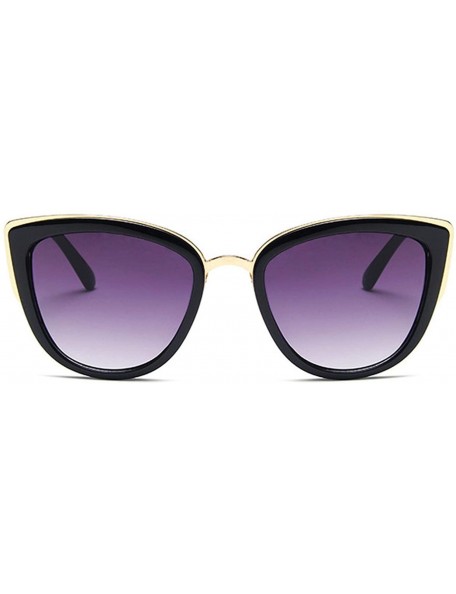 Round Vintage Cat Eye Sunglasses Women Sexy Ladies Clear Leopard Eyewear Metal Frame Sun Glasses Fashion - C5199CIAILA $19.57