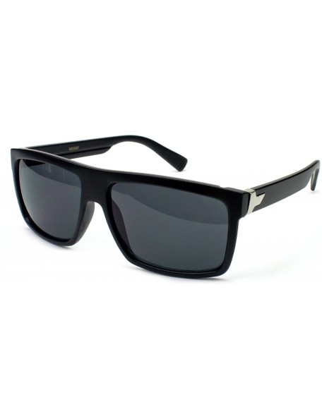 Oversized Flat Top Square Gradient Frame Womens Mens Super Oversized Unisex Fashion Sunglasses - Matte Black - CV11M5N45DF $1...