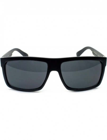Oversized Flat Top Square Gradient Frame Womens Mens Super Oversized Unisex Fashion Sunglasses - Matte Black - CV11M5N45DF $9.59