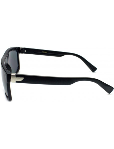 Oversized Flat Top Square Gradient Frame Womens Mens Super Oversized Unisex Fashion Sunglasses - Matte Black - CV11M5N45DF $9.59