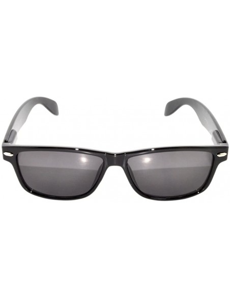 Rectangular Retro Narrow Rectangular Smoke Lens Eyeglasses Black Frame - CR11VCUZYYL $7.59