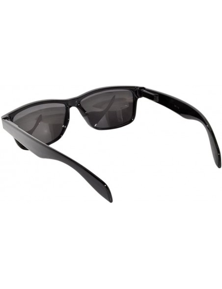 Rectangular Retro Narrow Rectangular Smoke Lens Eyeglasses Black Frame - CR11VCUZYYL $7.59