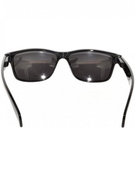 Rectangular Retro Narrow Rectangular Smoke Lens Eyeglasses Black Frame - CR11VCUZYYL $7.59