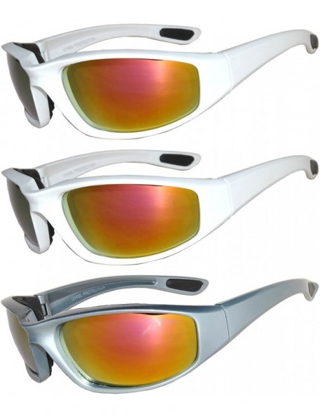 Goggle Riding Glasses - Assorted Colors (3 Pack) - CW17YD77ILG $16.67