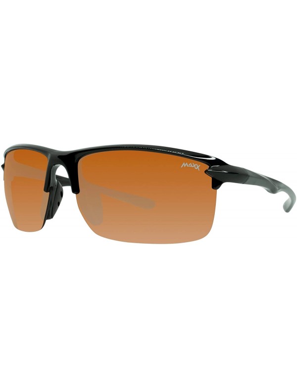 Sport Maxx 14er Sport Golf Riding Sunglasses Tortoise Frame HD Amber Lens- Adult - C418SZ532ET $22.05