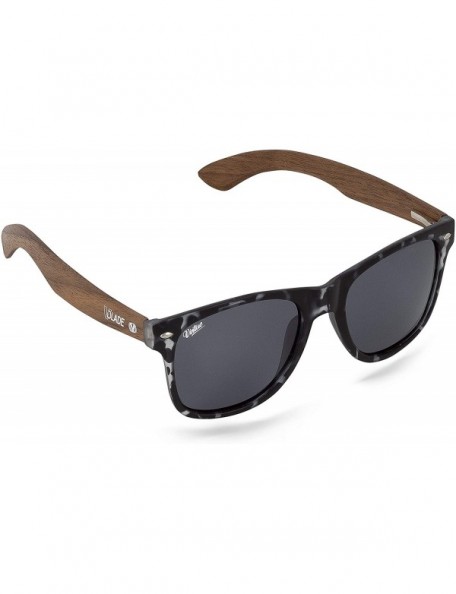 Sport V-Blade Polarized Sunglasses - Walnut Tortoise with Dark Grey Lens - C718HZ2ZG8I $34.59