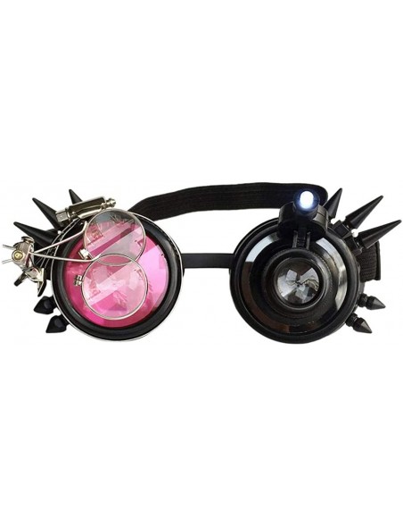 Goggle Kaleidoscope Rave Goggles Steampunk Glasses with Crystal Glass Lens - CH1943MMEDM $17.20