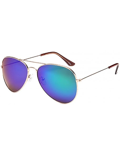 Oversized Classic Polarized Aviator Sunglasses for Men and Women Metal Frame UV400 Lens Sun Glasses - N - CG1908M480A $10.79