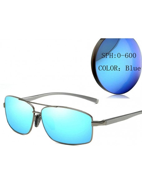 Goggle New Fashion Custom Made Myopia Polarized Lens Sunglasses Designer Full Frame Square Men Goggles - Blue - C218Q407N0W $...