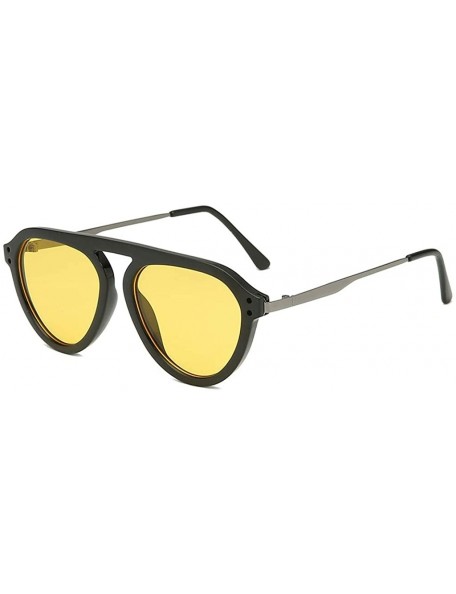 Butterfly Women's Fashion Big Width Sunglasses Integrated Sexy Vintage Glasses - A - C418UHCZHDL $13.40