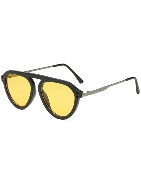 Butterfly Women's Fashion Big Width Sunglasses Integrated Sexy Vintage Glasses - A - C418UHCZHDL $13.40