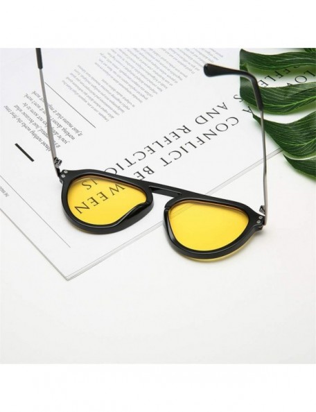 Butterfly Women's Fashion Big Width Sunglasses Integrated Sexy Vintage Glasses - A - C418UHCZHDL $13.40