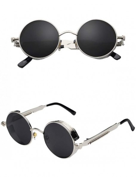 Rectangular Retro Style Mirrored Sunglasses for Men Women Sports Outdoor Glasses - Glasses Case included - B - CO18X7I4CRA $9.12