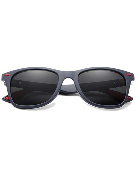 Square Genuine Tough Men's Polarized Sunglasses Square Fashion - Blue/Gray - CW18YK8HS92 $20.88