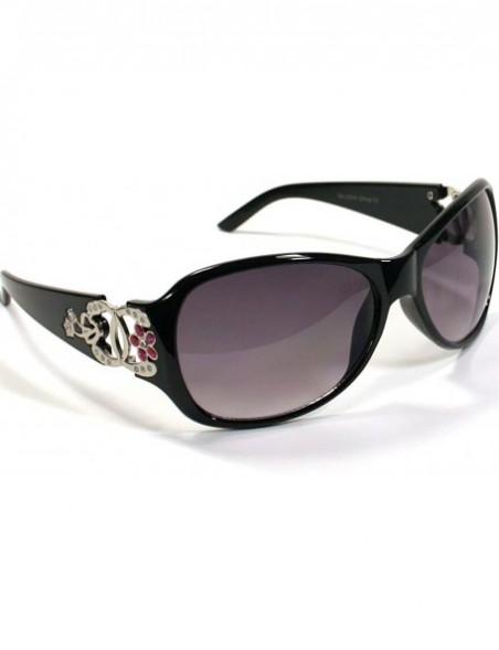 Shield Celebrity Inspired Sunglasses For Women 3014 - Black - CS11ETSU0ID $12.56