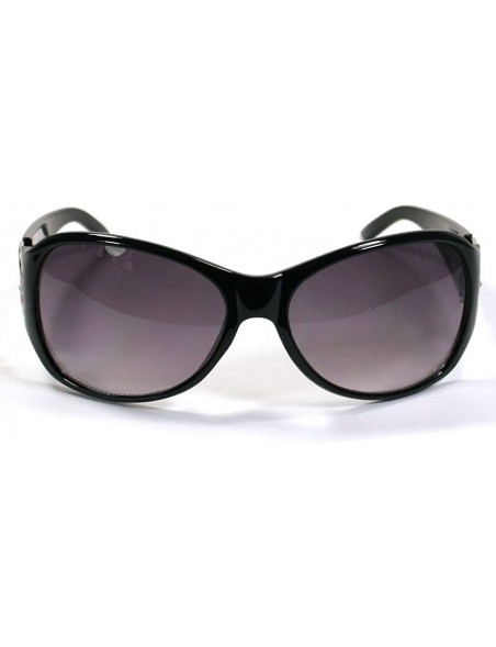 Shield Celebrity Inspired Sunglasses For Women 3014 - Black - CS11ETSU0ID $12.56