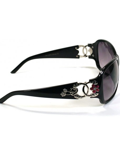 Shield Celebrity Inspired Sunglasses For Women 3014 - Black - CS11ETSU0ID $12.56