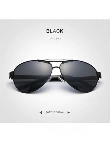 Rimless Fashion Retro Biker Fishing Oversized Polarized Sunglasses for Men 4269 - Black - CP18ZTCOGS2 $17.58