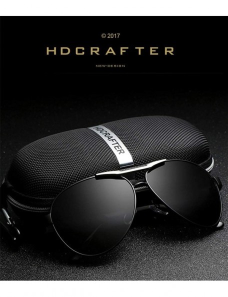 Rimless Fashion Retro Biker Fishing Oversized Polarized Sunglasses for Men 4269 - Black - CP18ZTCOGS2 $17.58