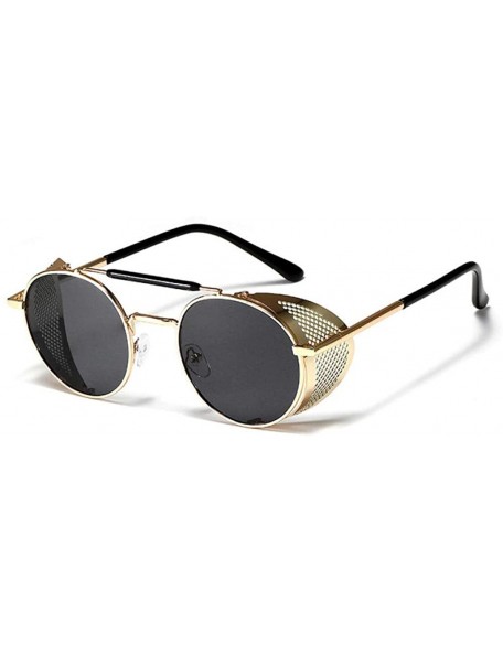 Oversized European and American steampunk glasses bright men's sunglasses retro sunglasses frog mirror - Tea Box Tea Slices -...