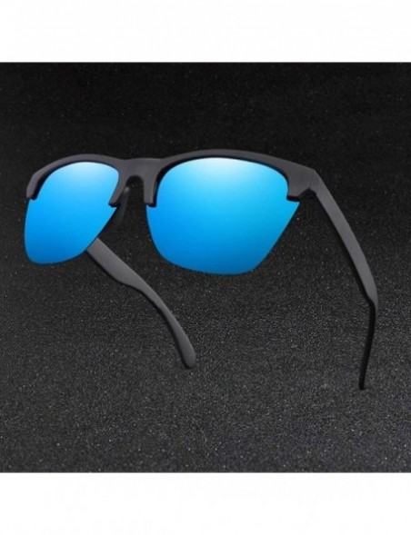 Sport Men New Polarized Sunglasses Classic Semi Rimless Sun Glasses Women Mirror Lens Driving Sport Goggle UV400 - CM199KWZE0...