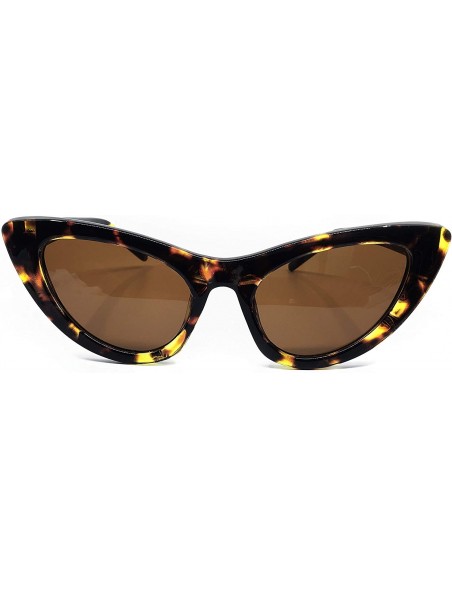 Goggle 8250 Clout Goggles Cat Eye Vintage Mod Style Retro Kurt Cobain Sunglasses - Leopard Brown - CY18IZ4S4AD $15.68