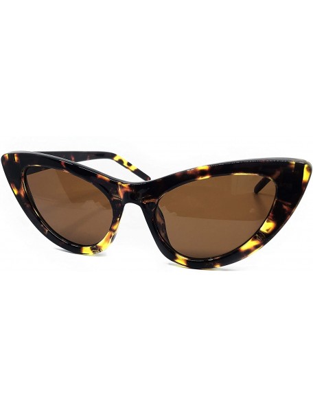 Goggle 8250 Clout Goggles Cat Eye Vintage Mod Style Retro Kurt Cobain Sunglasses - Leopard Brown - CY18IZ4S4AD $15.68