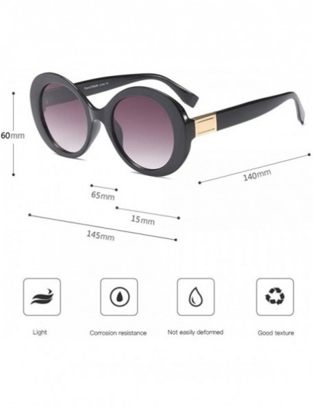 Rectangular Fashion Vintage Oval Shape Sunglasses-Retro Eyewear Fashion Ladies Man - B - CV18Q3ZLM3Q $7.21