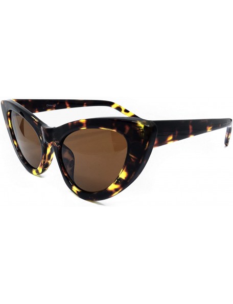 Goggle 8250 Clout Goggles Cat Eye Vintage Mod Style Retro Kurt Cobain Sunglasses - Leopard Brown - CY18IZ4S4AD $15.68