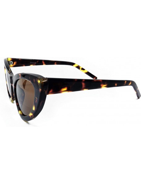 Goggle 8250 Clout Goggles Cat Eye Vintage Mod Style Retro Kurt Cobain Sunglasses - Leopard Brown - CY18IZ4S4AD $15.68