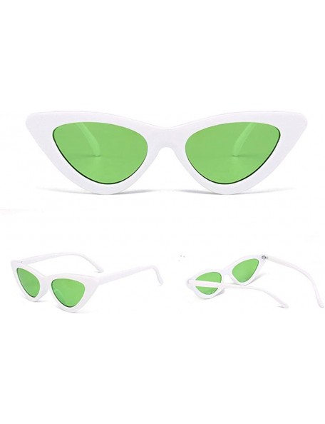 Rimless Women Fashion Cat Eye Shades Sunglasses Integrated UV Candy Colored - 0464f - CP18RS65NSH $10.57