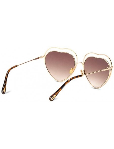 Aviator New sunglasses- fashion ladies 2019 sunglasses love heart sunglasses - D - C518SIWCQOS $36.33