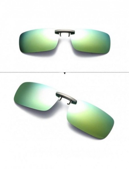 Sport Detachable Night Vision Lens Driving Metal Polarized Clip - Gold - CD18EGODZEG $8.80