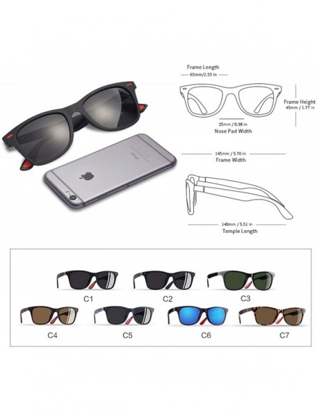 Square Classic Polarized Sunglasses Men Women Driving Square Frame Sun Glasses Male Goggle Uv400 Gafas - CD18S56TQ6L $24.70