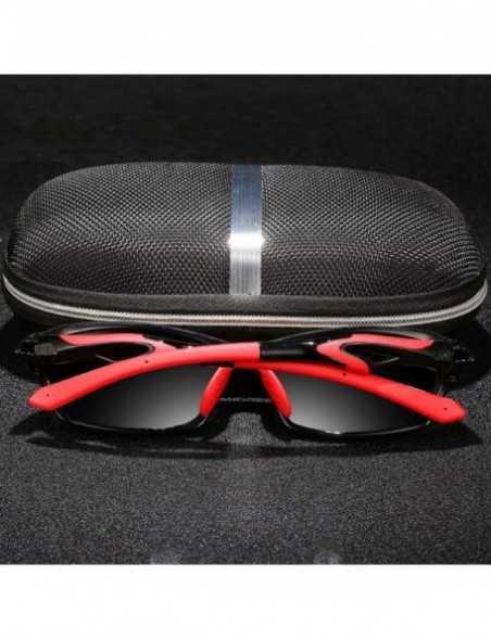 Sport 2019 Polarized Outdoor Sport Sun Glasses Men Outdoor Sports 18020 RED BLACK - 18020 Black Red - CO18XAIWW3Y $16.68