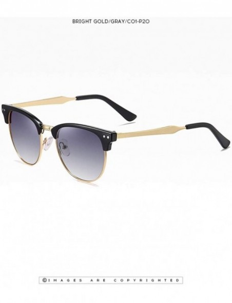 Square Polarized Sunglasses Lighter Design Square Frame 100% UV400 Protection Vintage Driving Men Women Classic Retro - C5198...